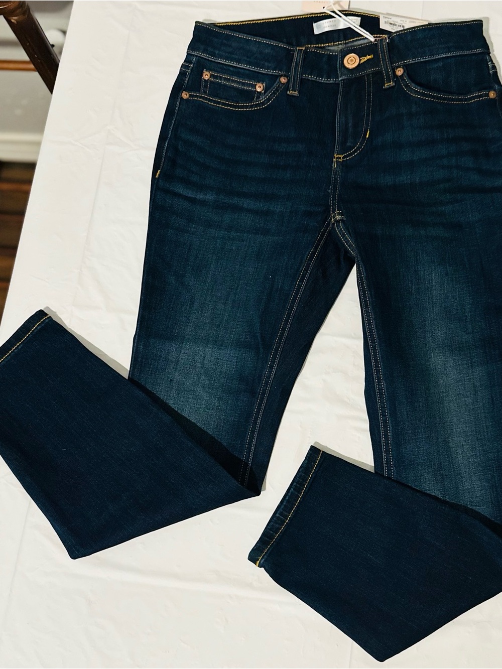 LC Lauren Conrad Dark Blue Straight Leg Jeans